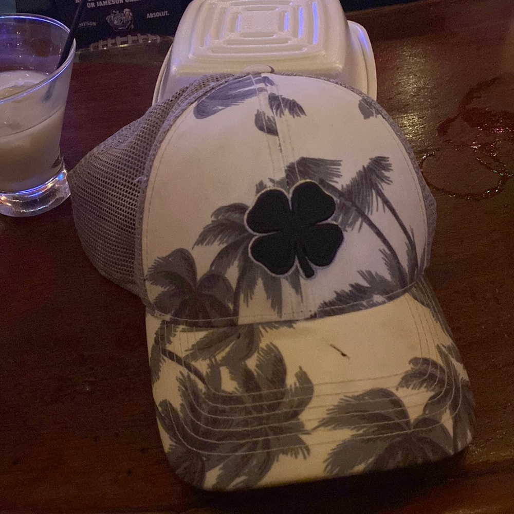 Black clover golf hat